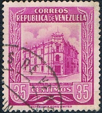 OFICINA DE CORREOS DE CARACAS. Y&T Nº 427