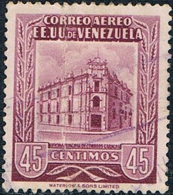 OFICINA DE CORREOS DE CARACAS. Y&T Nº A-441