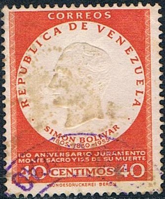 150º ANIV. DEL JURAMENTO DE BOLIVAR. Y&T Nº 536