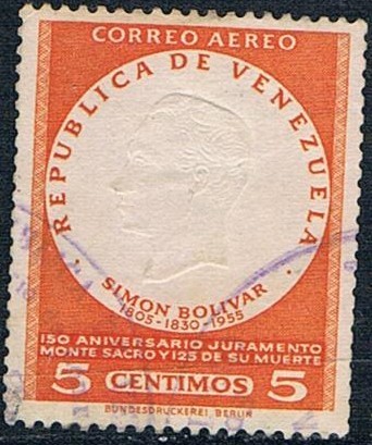 150º ANIV. DEL JURAMENTO DE BOLIVAR. Y&T Nº A-613