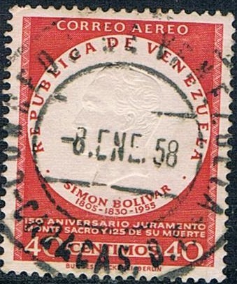 150º ANIV. DEL JURAMENTO DE BOLIVAR. Y&T Nº A-617