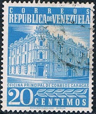 OFICINA DE CORREOS DE CARACAS. Y&T Nº 560