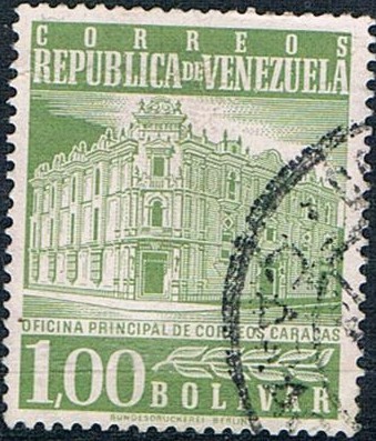 OFICINA DE CORREOS DE CARACAS. Y&T Nº 564