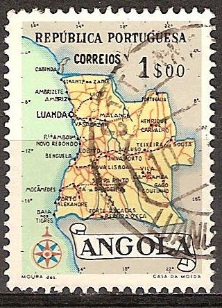 Mapa de Angola