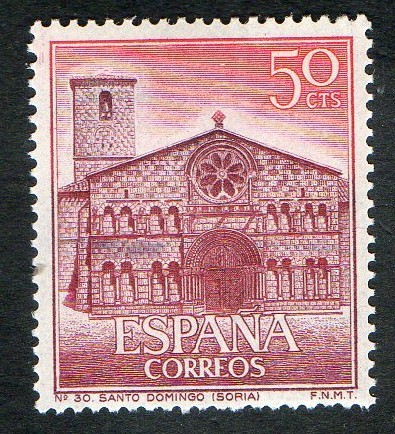 1729- Serie turística. Iglesia de Santo Domingo, Soria.