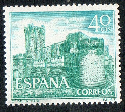 1740- Castillos de España. La Mota, Medina del Campo ( Valladolid ).