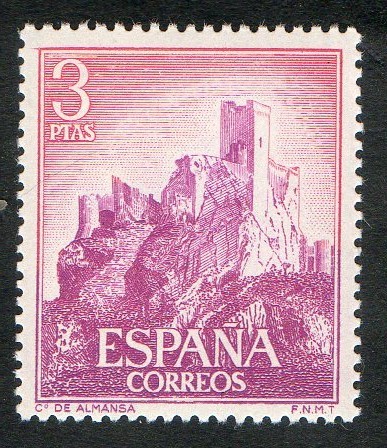 1745-  Castillos de España. Almansa ( Albacete ).