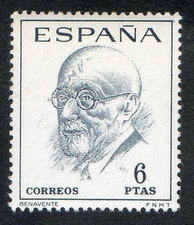 1760-  Literatos españoles. Centenario de su nacimiento. Jacinto Benavente ( 1866- 1954 ).