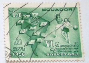 VI CAMPEONATO SUDAMERICANO FEMENINO BASKET BALL1956 