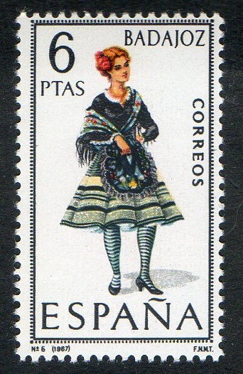 1772- Trajes típicos españoles. Badajoz.