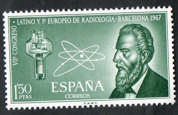 1790- VII Congreso Latino i I Euro-peo de Radiología en Barcelona. Wilhelm Conrad Rõentgen.