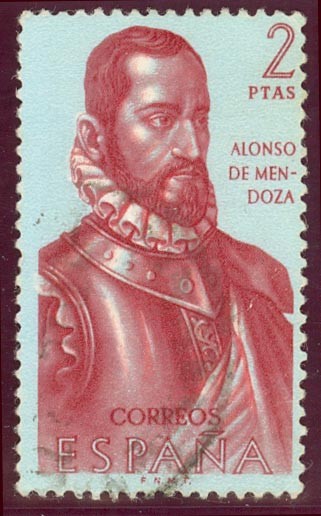 1962 Forjadores de America. Alonso de Mendoza - Edifil:1458