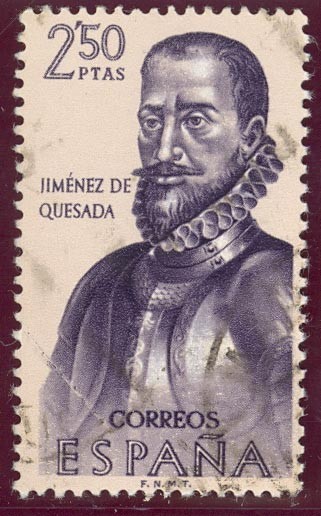 1962 Forjadores de America. Gonzalo Gimenez de Quesada - Edifil:1459