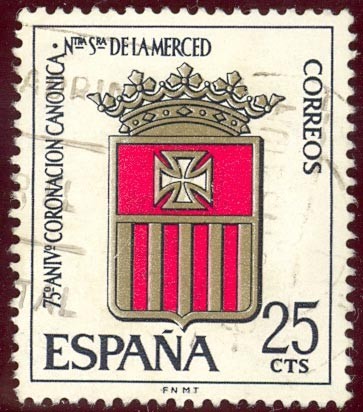 1963 LXXV Aniversario de la Coronacion de Ntra. Sra. de la Merced - Edifil:1521