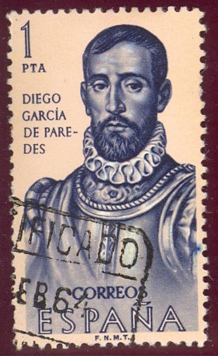 1963 Forjadores de America. Diego Garcia de Paredes - Edifil:1529