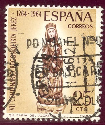 1964 VII Centenario de la Reconquista de Jerez. Virgen del Alcazar - Edifil:1615