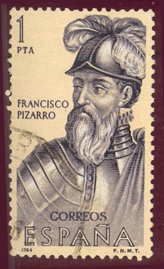 1964 forjadores de America. Francisco Pizarro - Edifil:1625