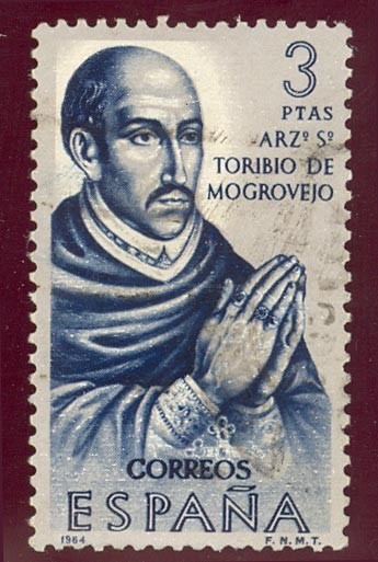 1964 forjadores de America. Santo Toribio de Mogrovejo - Edifil:1628