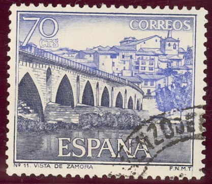 1965 Serie Turistica.  Zamora - Edifil:1646