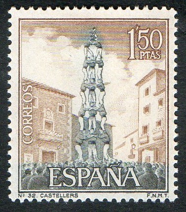 1804-  Serie Turística. Castellers ( Cataluña ).