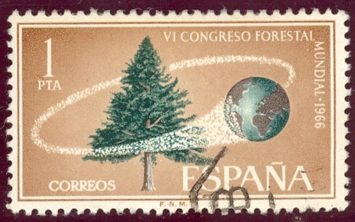 1966 VI Congreso Forestal Mundial - Edifil:1736