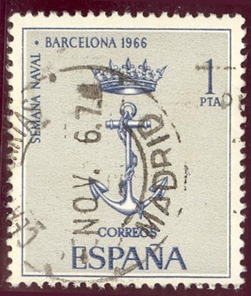 1966 Semana Naval en Barcelona - Edifil:1737