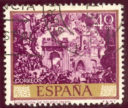 1966 Jose Maria Sert. Evocacion de Toledo - Edifil:1711