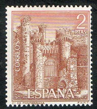 1812-  Castillos de España. Ponferrada ( León ).