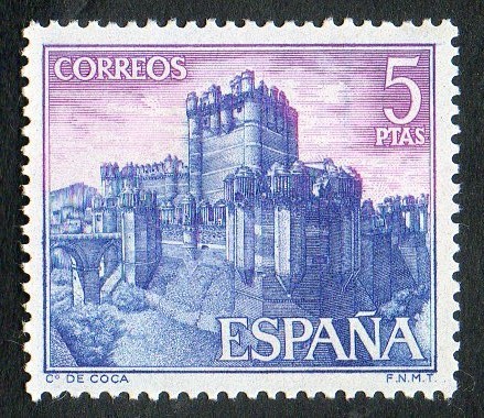 1814-  Castillos de España. Coca ( Segovia ).