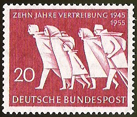 ZEHN JAHRE VERTREIBUNG. (1945 - 1955) - DEUTSCHE BUNDESPOST