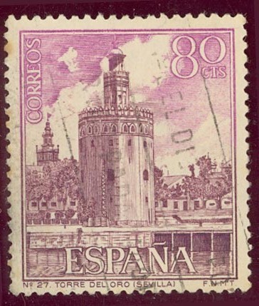 1966 Serie Turistica. Torre del Oro (Sevilla) - Edifil:1730
