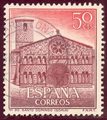 1966 Serie Turistica. Iglesia de Santo Domingo (Soria) - Edifil:1729