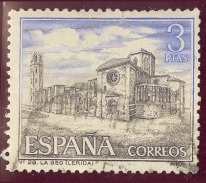 1966 Serie Turistica. Seo Antigua (Lerida) - Edifil:1734