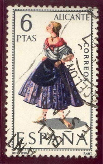 1967 Trajes Tipicos. Alicante - Edifil:1769