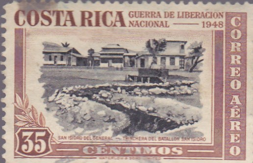 Guerra de Liberación Nacional - 1948 - correo aereo