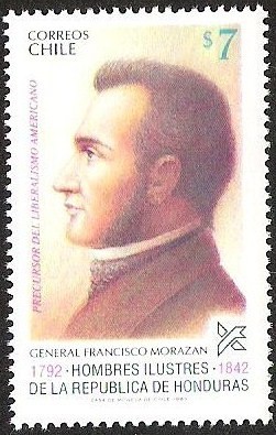 HOMBRE ILUSTRES DE LA REPUBLICA DE HONDURAS - GENERAL FRANCISCO MORAZAN