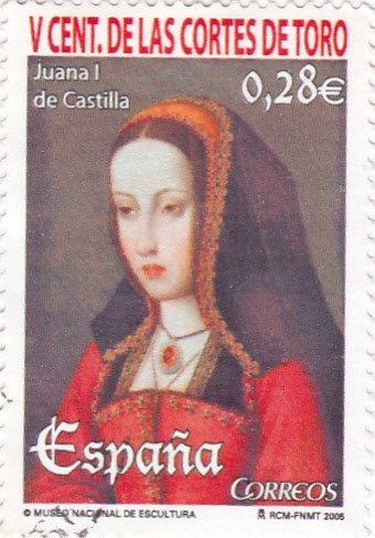 V cent. de las cortes de Toro-Juana I de Castilla   (B)