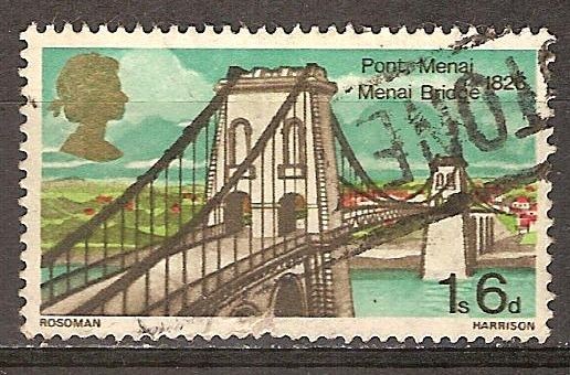 Puente  Menai Bridge de 1826.