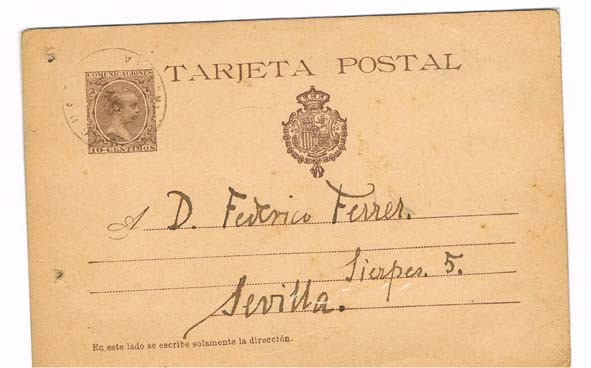 TARJETA POSTAL