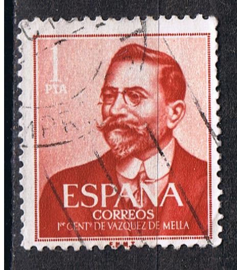 Edifil  1351  I Cente. del nacimiento de Juan Vázquez de Mella ( 1861 - 1928 ).  