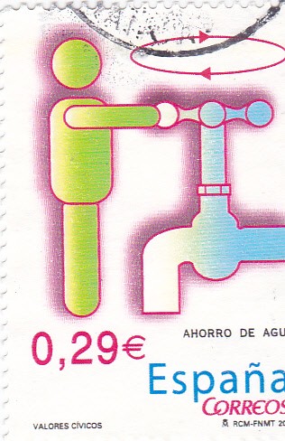 Valores cívicos - Ahorro de agua   (C)