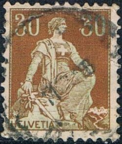 ALEGORÍA DE HELVETIA 1907-17 Y&T Nº 121