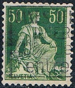 ALEGORÍA DE HELVETIA 1907-17 Y&T Nº 124