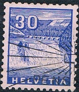 SERIE TURÍSTICA 1934. CATARATA DEL RHIN EN SCHAFFHAUSEN Y&T Nº 277