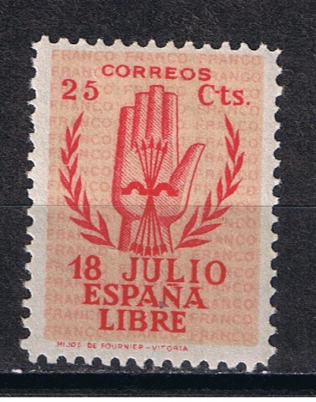 Edifil  852  II Aniver. del Alzamiento Nacional.  