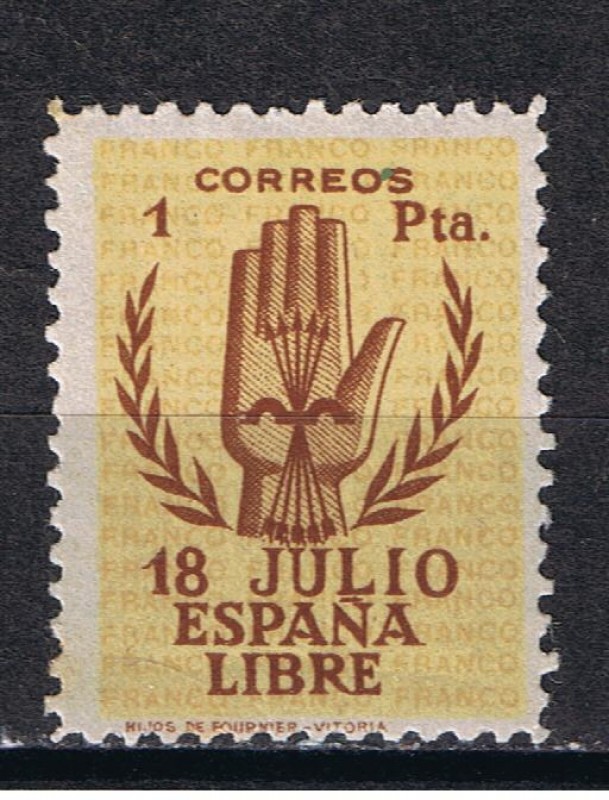 Edifil  854  II Aniver. del Alzamiento Nacional.  