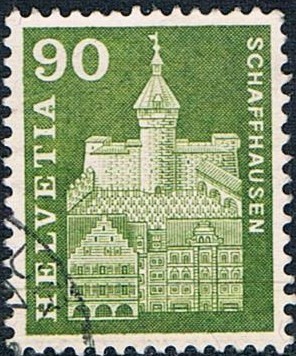 SERIE BÁSICA 1960-63. LA FORTALEZA MUNOT, EN SCHAFFHOUSE. Y&T Nº 656