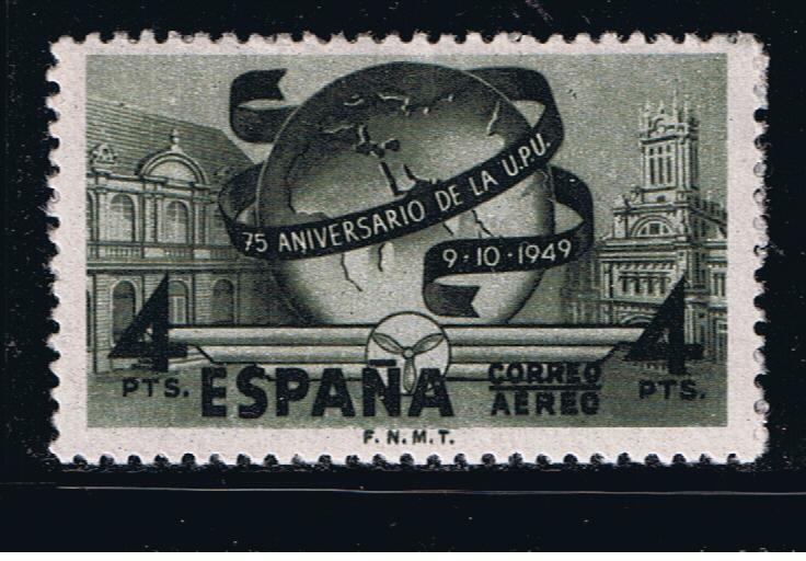 Edifil  1065  LXXV Aniver, de la Unión Postal Universal. Día del Sello.  