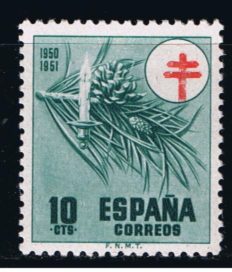 Edifil  1085  Pro Tuberculosos. Cruz de Lorena en rojo.  