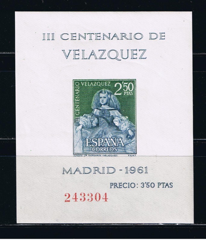 Edifil  1346  III Centenario de la muerte de Velázquez. ( 1599 - 1660 ).  